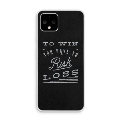 Risk loss: Pixel 4 Transparant Hoesje