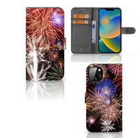 iPhone 14 Plus Wallet Case met Pasjes Vuurwerk