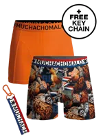 Muchachomalo 2-Pack Boxershorts oranje - EK Voetbal - Nederland