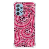 Samsung Galaxy A73 Back Cover Swirl Pink