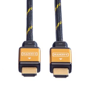 ROLINE GOLD HDMI High Speed Kabel, M/M, 1 m