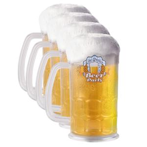 Bierpullen - 4x st - 500 ml - hard plastic - bierglas - halve liter - bier beker - Oktoberfest