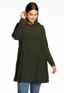 Yoek Blouse | Dark Green | Maat 58/60