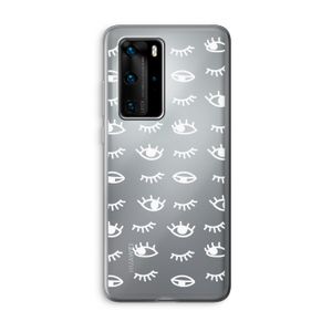 Eye pattern #3: Huawei P40 Pro Transparant Hoesje