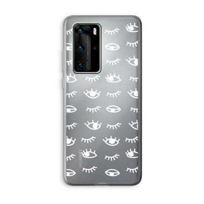 Eye pattern #3: Huawei P40 Pro Transparant Hoesje