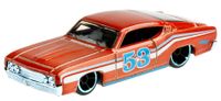 Hot Wheels auto '69 Ford Torina Talladega 1:64 chroom rood - thumbnail