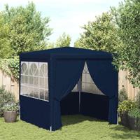 Partytent met zijwanden professioneel 90 g/m² 2,5x2,5 m blauw