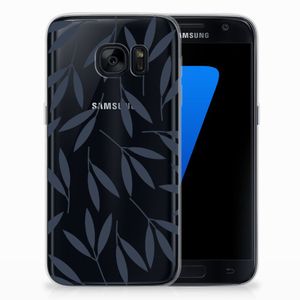 Samsung Galaxy S7 TPU Case Leaves Blue