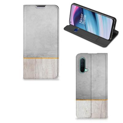 OnePlus Nord CE 5G Book | Wallet Case | Wood Concrete