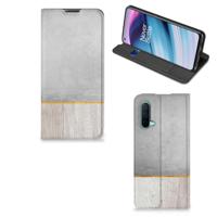 OnePlus Nord CE 5G Book | Wallet Case | Wood Concrete
