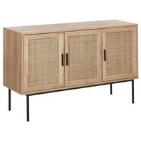 Beliani - PASCO - Sideboard 3 deuren - Lichte houtkleur - Vezelplaat - thumbnail