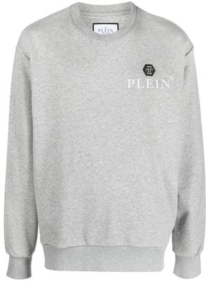 Philipp Plein sweat à plaque logo - Gris