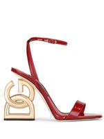 Dolce & Gabbana sandales en cuir verni 3.5 105 mm - Rouge - thumbnail