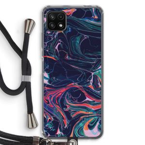 Light Years Beyond: Samsung Galaxy A22 5G Transparant Hoesje met koord