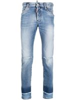 DSQUARED2 jean à effet délavé - Bleu