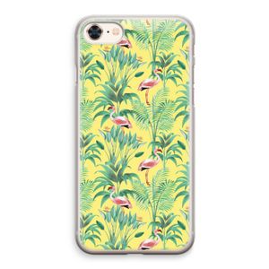 Flamingo party: iPhone 8 Transparant Hoesje