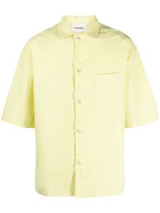 Nanushka chemise Bodil en coton à manches courtes - Jaune