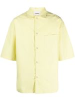 Nanushka chemise Bodil en coton à manches courtes - Jaune