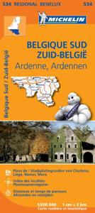 Michelin Wegenkaart 534 België Zuid, Ardennen (Paperback)