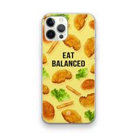 Eat Balanced: iPhone 12 Pro Transparant Hoesje