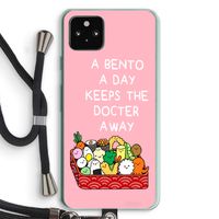 Bento a day: Pixel 5a 5G Transparant Hoesje met koord