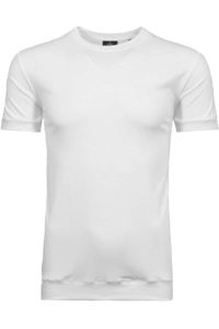 RAGMAN Regular Fit T-Shirt ronde hals wit, Effen