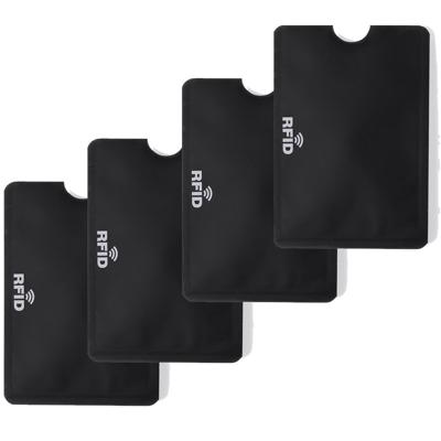 Creditcard/kaarthouder - 6x stuks - aluminium - met RFID privacy/anti skim beveiliging voor 1 pasje