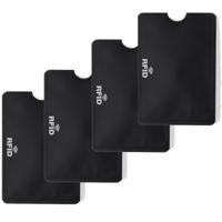 Creditcard/kaarthouder - 6x stuks - aluminium - met RFID privacy/anti skim beveiliging voor 1 pasje