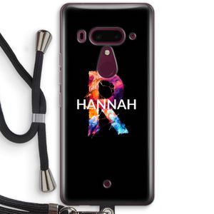 Abstract Spectrum: HTC U12+ Transparant Hoesje met koord