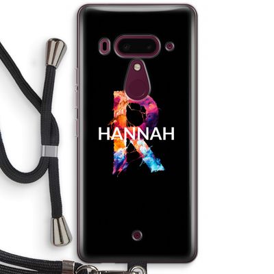 Abstract Spectrum: HTC U12+ Transparant Hoesje met koord