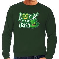 Luck of the Irish feest sweater/ outfit groen heren - St. Patricksday kostuum 2XL  -