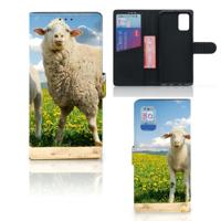 Samsung Galaxy A02s | M02s | Telefoonhoesje | Met pasjeshouder | Schaap en Lammetje