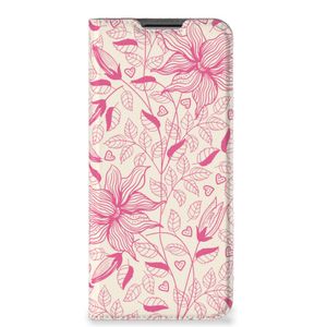 OPPO A54 5G | A74 5G | A93 5G Smart Cover Pink Flowers