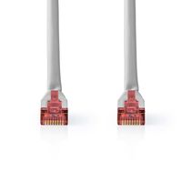 CAT6-kabel | RJ45 Male | RJ45 Male | SF/UTP | 0.50 m | Rond | PVC | Grijs | Label - thumbnail