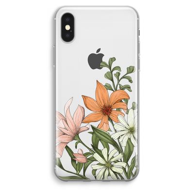 Floral bouquet: iPhone XS Max Transparant Hoesje