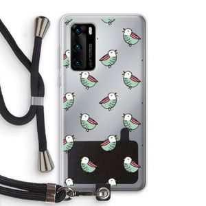 Vogeltjes: Huawei P40 Transparant Hoesje met koord