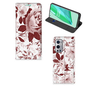 Bookcase OnePlus 9 Pro Watercolor Flowers