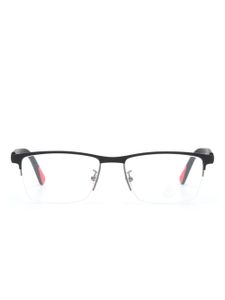 Moncler Eyewear lunettes de vue rectangulaires à plaque logo - Noir