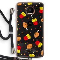 Chicken 'n Fries: Motorola Moto Z Force Transparant Hoesje met koord