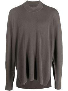 Homme Plissé Issey Miyake pull en laine à rayures - Gris