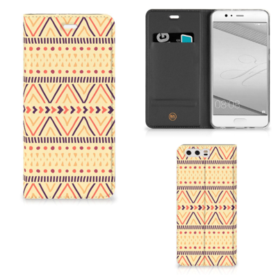 Huawei P10 Plus | Hoesje met Magneet | Aztec Yellow