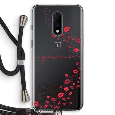 Kusjes: OnePlus 7 Transparant Hoesje met koord