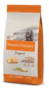 Nature's Variety ORIGINAL MEDIUM/MAXI CHICKEN droogvoer voor kat 12 kg Volwassen Kip