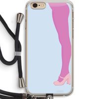 Pink panty: iPhone 6 PLUS / 6S PLUS Transparant Hoesje met koord