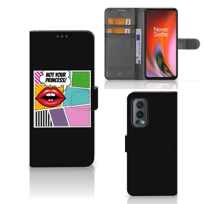 OnePlus Nord 2 5G | Wallet Case | met Pasjes | Popart Princess OnePlus Nord 2 5G | Wallet Case | met Pasjes | Popart Princess