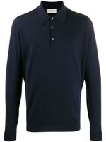 John Smedley polo en maille - Bleu