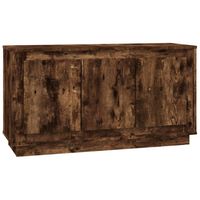 vidaXL Dressoir 102x35x55 cm bewerkt hout gerookt eikenkleurig - thumbnail