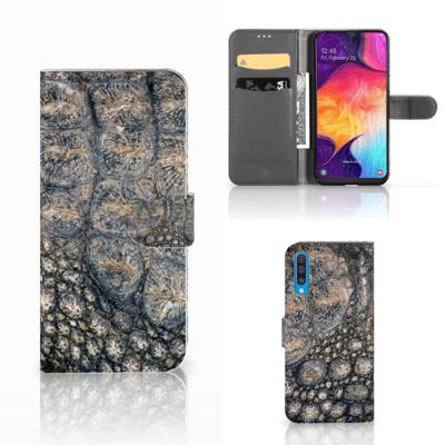 Samsung Galaxy A50 | Telefoonhoesje | Met pasjeshouder | Krokodillenprint