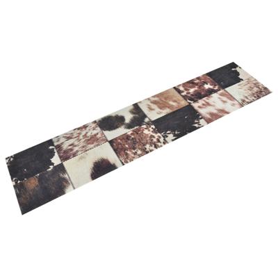 VidaXL Keukenmat wasbaar dierenhuidprint 60x300 cm fluweel