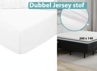 Topper cover, DJ not quilted 120 g/m2,140x200x4 cm - 8718247556717